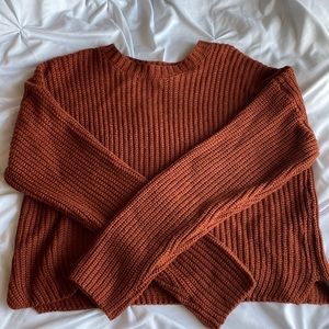 Burnt orange sweater